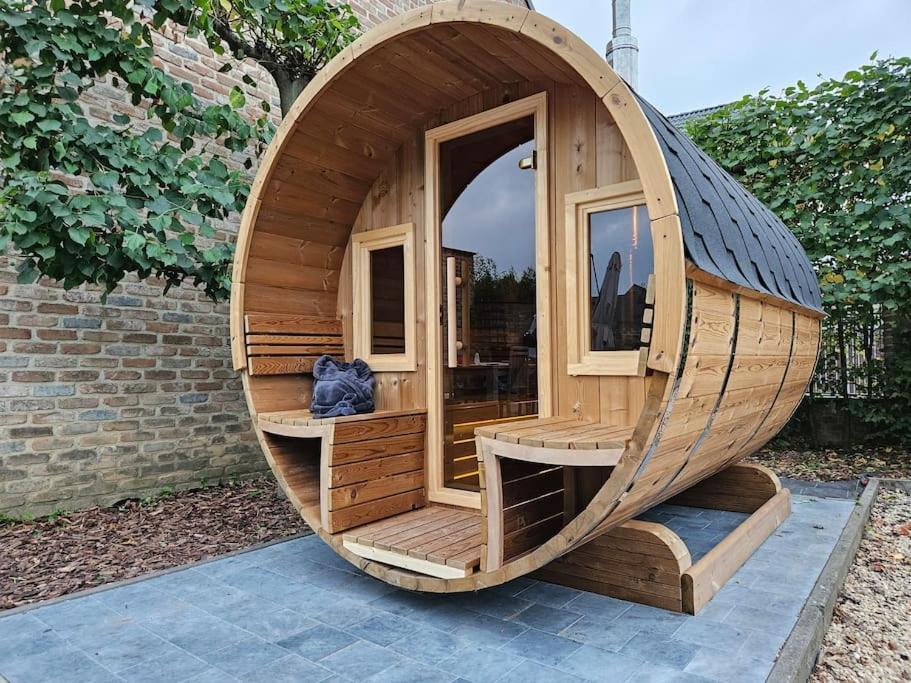 Camper Met Sauna En Zwembad In De Rand Van De Vlaamse Ardennen Hotel Haaltert Kültér fotó